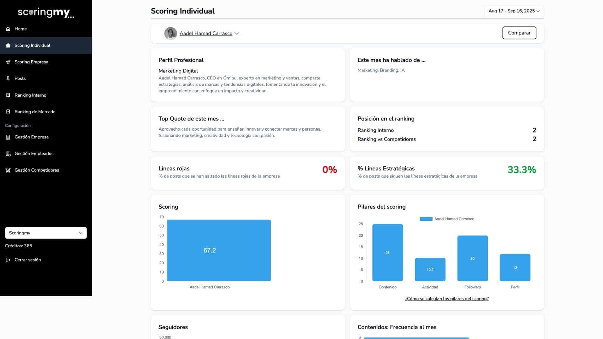 Analitycs Linkedin Individual Business Professionals Activity