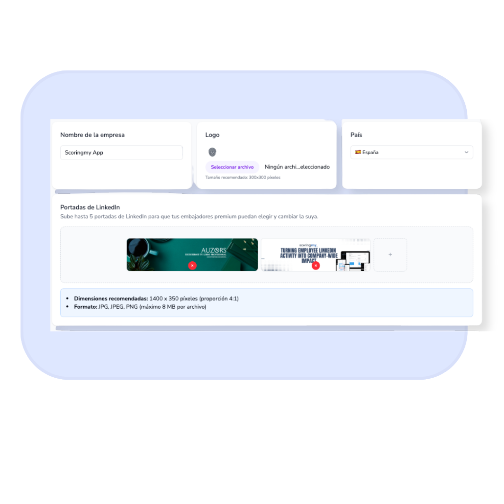 configuracion empresa - employee branding - scoringmy configuracion empresa - employee branding - scoringmy
