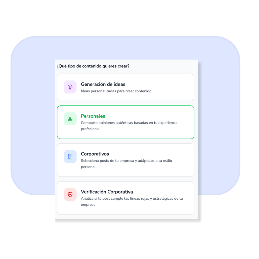 tipologia posts generacion contenidos IA scoringmy - Employee Advocacy