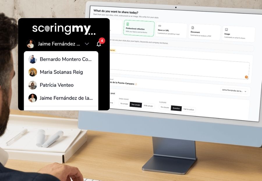 Panel de administrador gestionando contenido de directivos