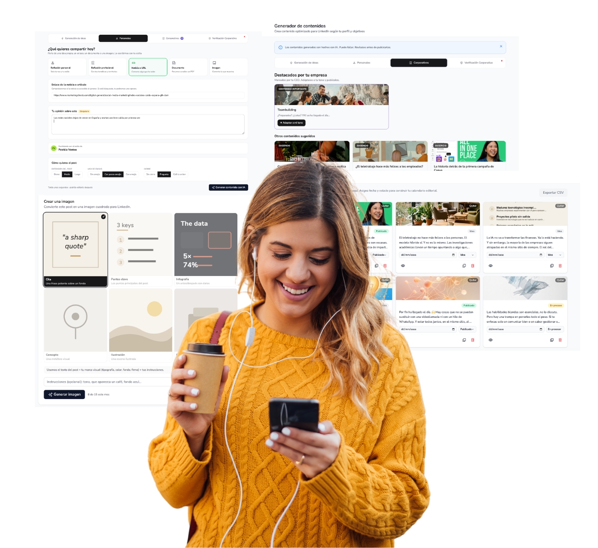 Plataforma Scoringmy: análisis, leaderboard, generador de contenidos y scoring de embajadores en LinkedIn