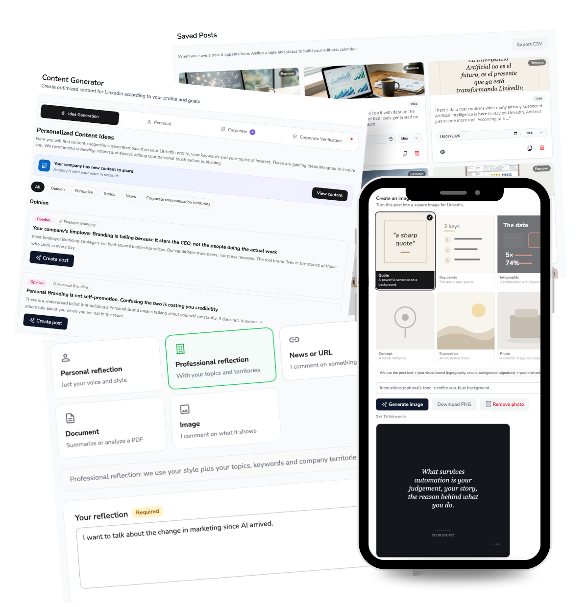 Generador de contenidos con estilo propio
