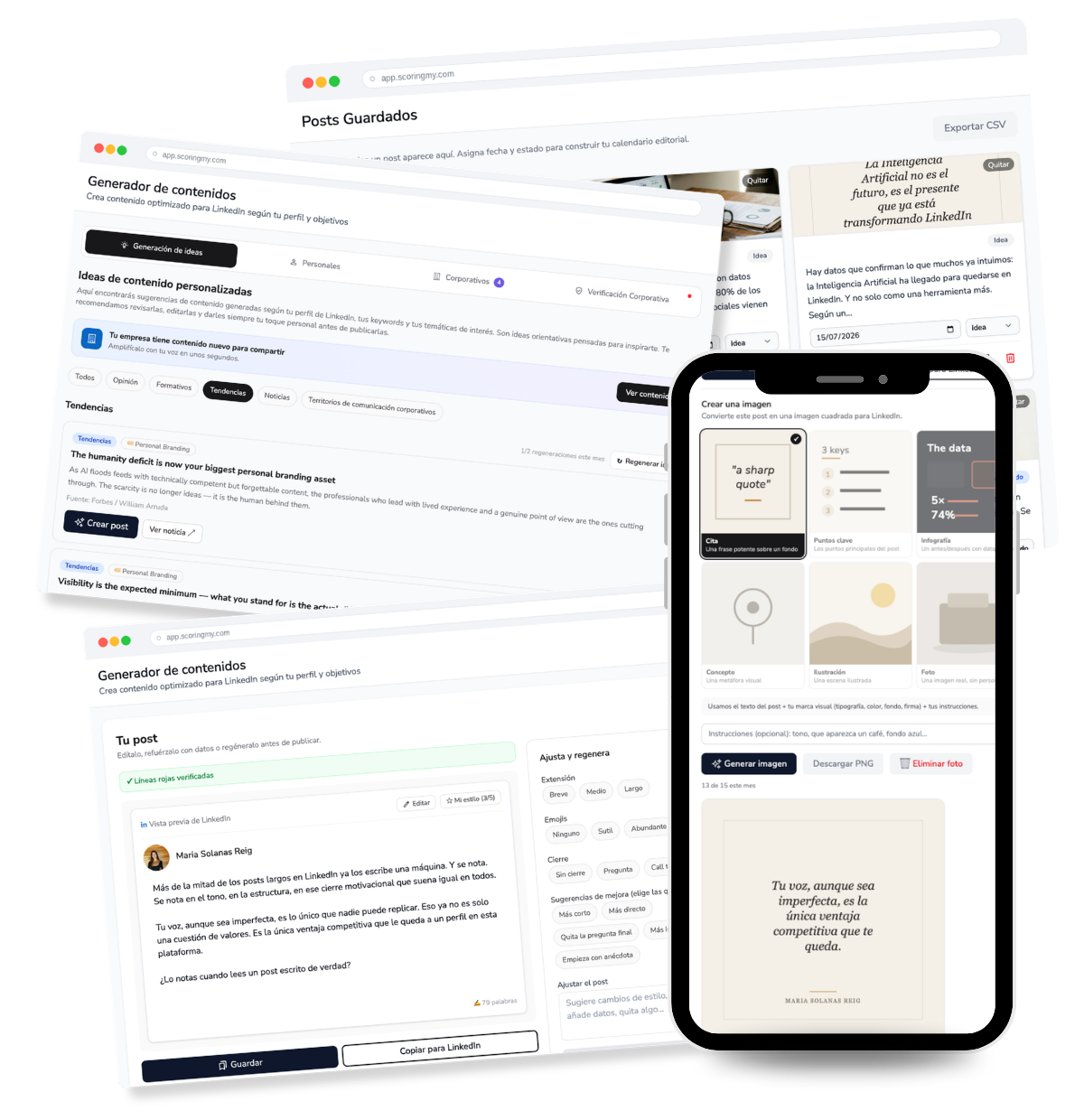 Generador de contenidos con estilo propio