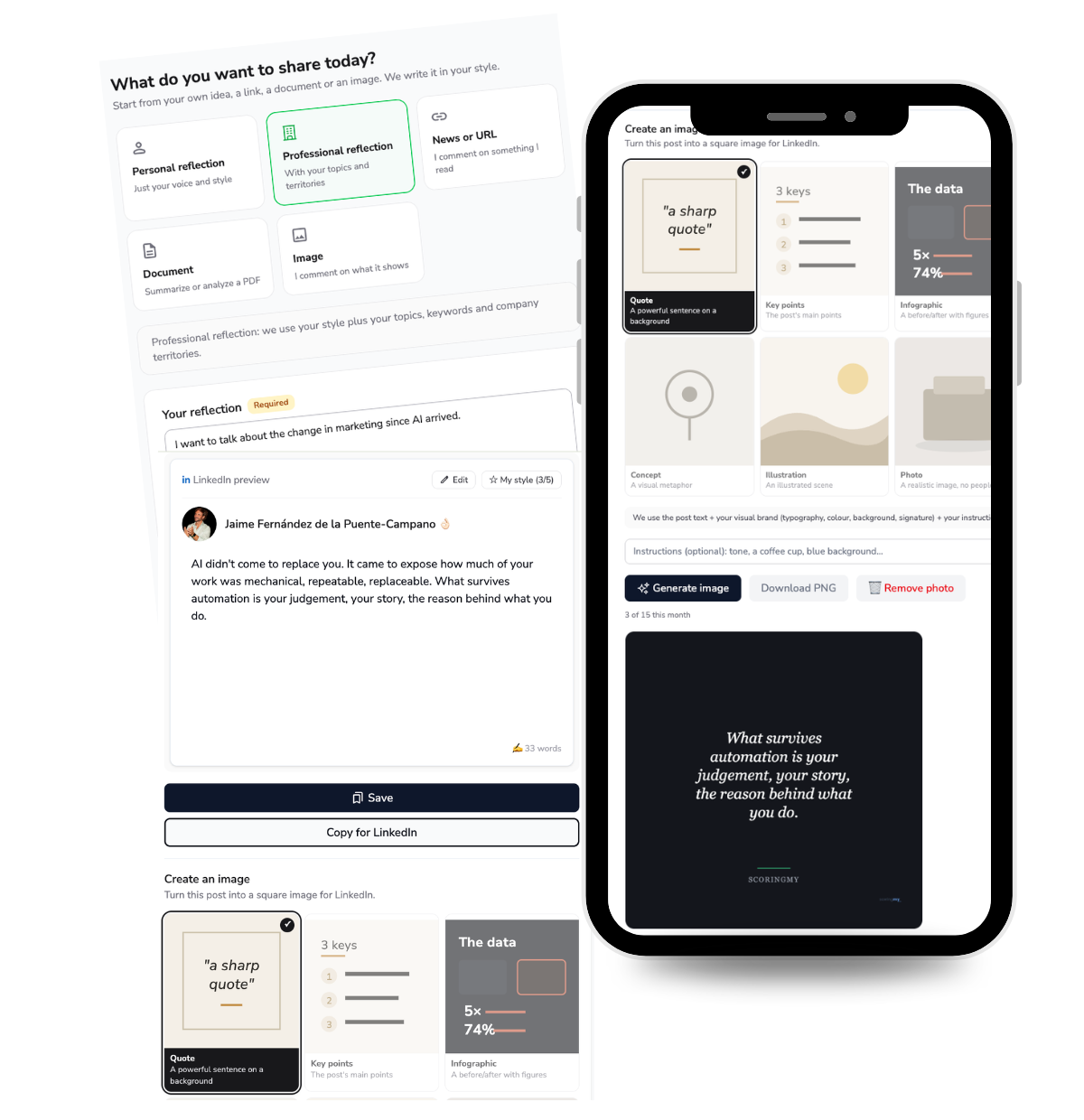 Own-style content generation
