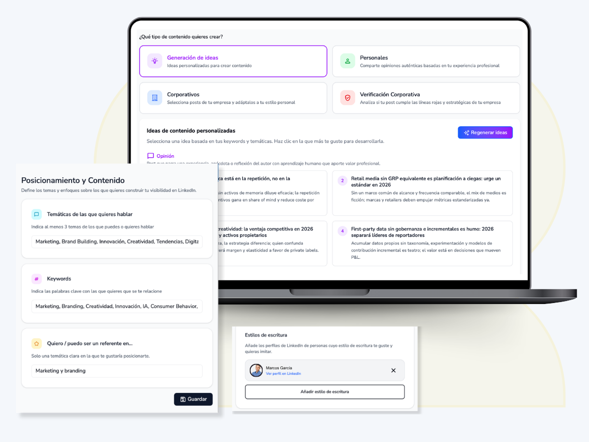 AI content generation and own-voice content in ScoringMy